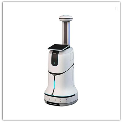 Disinfection robot hand plate processing